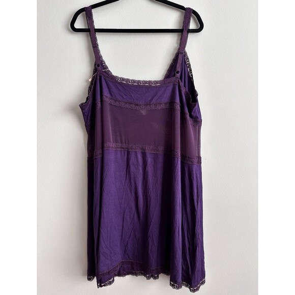 Adore Me Primrose Slip Dress Lingerie W/Lined Cups, Lace,Plus Size 4X Adjustable - Picture 5 of 6